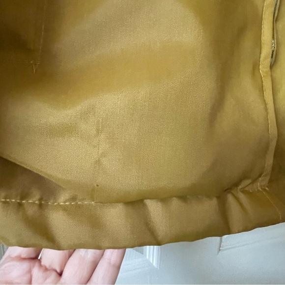 Ford Vintage Rare 90s Winter Jacket Zip Up Fuzzy Lined  Yellow Mustard Size l - Picture 12 of 16